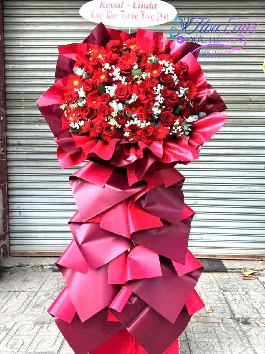 Lẵng Hoa Khai Trương 77